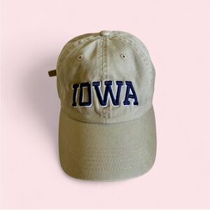 Iowa Embroidered Tan Cap